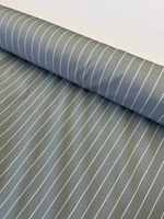 Хлопок Loro Piana мятный в белую полоску