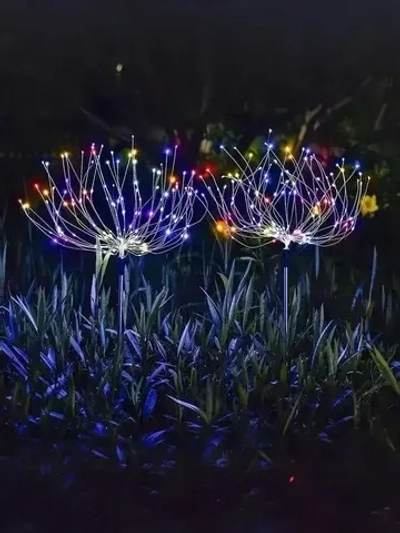 Уличный светильник на солнечной батарее Одуванчик радужный, комплект 2 шт.