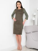 Платье Идеальный образ(замша,хаки) Diolche (Акция)