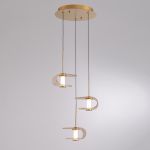 Подвесной светильник MD24020901-3A gold/cognac