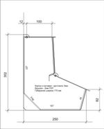 Бокс витрина для мармеладов Сапог 170х250х302 акриловый