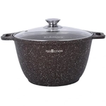 Кастрюля-жаровня 4л квадратная 260х260мм со стекл.крышкой, АП линия «Granit Ultra» (original)