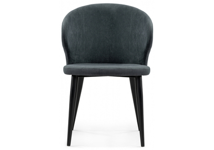 Стул на металлокаркасе Woodville Алсисар катания графит, черный, ножки черные