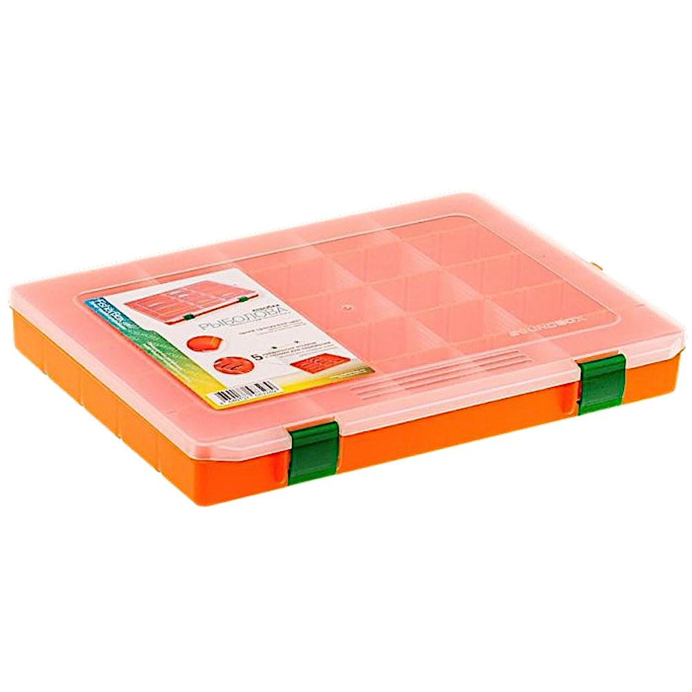 Коробка FisherBox 310 оранж. 5-25отд. 310х230х4мм FB-B310or