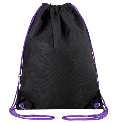 Мешок для обуви BRAUBERG плотный, карман на молнии, подкладка, 43х33 см, "Neon Purple", 271626-RM