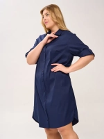 Платье-рубашка с карманами