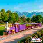 Рельсовый паровозик «Сказочный Экспресс», 4 вагона, 49 мест