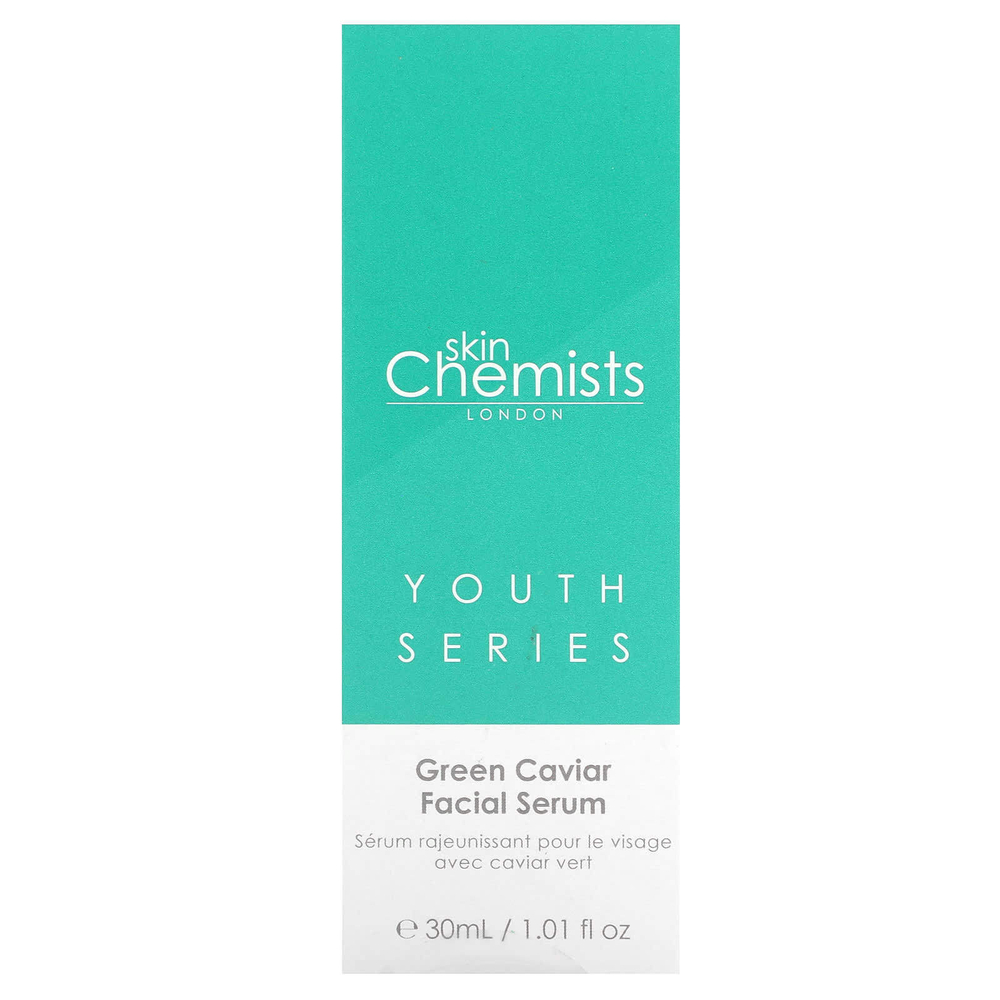 skinChemists, Youth Series, сыворотка для лица с зеленой икрой, 30 мл (1,01 жидк. унц.)