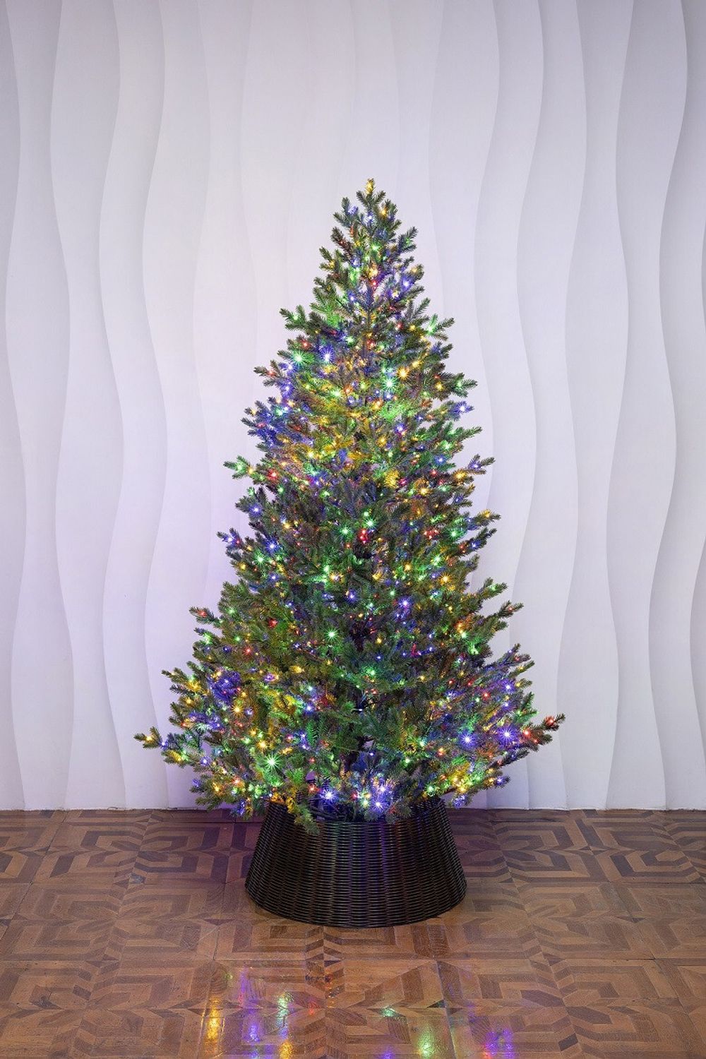 литая елка с встроенной 2в1 гирляндой с режимами "Измайловская"