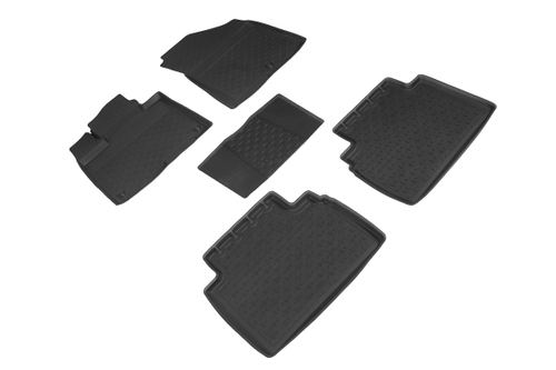 Резиновые коврики с высоким бортом для KIA Sportage V (дл. база) 2021-н.в., Seintex.98066