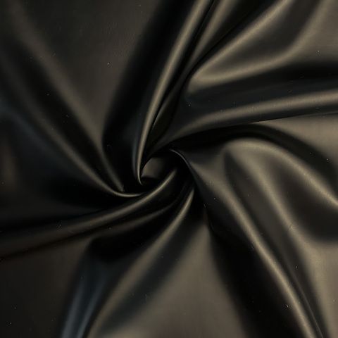 Иск кожа-бифлекс матовая ш140см 100%пэ, цвет черный