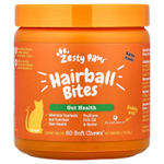 Zesty Paws, Hairball Bites™, шарики для волос, для кошек всех возрастов, со вкусом бекона, 60 жевательных таблеток, 78 г (2,7 унции)