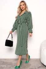 Платье Делиса (зеленый/черный) Р11-1191/3 Nikol (Акция)