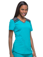 Топ медицинский женский Dickies DK740, бирюзовый, XS