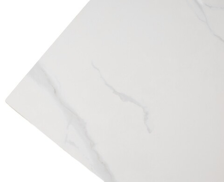 Стол М-City DISAUR Вирджиния 140 Matte Белый мрамор, керамика, Лесной Орех, Черный