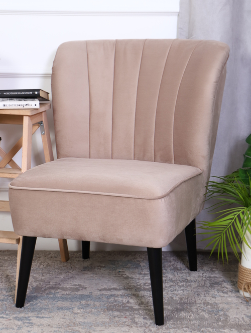 Кресло "Donatello" антивандальный велюр бежевый/венге