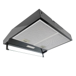 Вытяжка Centek 1800-60-3 BLACK ширина 60см, 220 м3/час, 120Вт, 3 скорости, диаметр 120мм