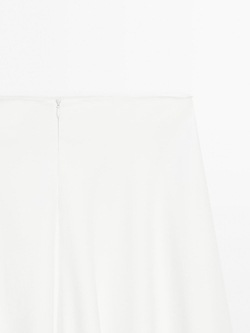 Massimo Dutti Юбка с воланами - STUDIO, белый