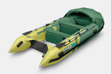 Надувная лодка GLADIATOR C400AL зелено-оливковый