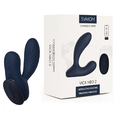 Стимулятор простаты Svakom Vick Neo 2 с пультом ДУ синий 10,2 см