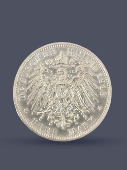 Монета 3 марки 1913 год "Вильгельм II" Германская Империя