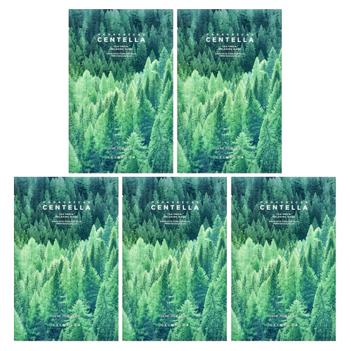 SKIN1004, расслабляющая маска для лица с мадагаскарской готу колой, Tea-Trica, 5 шт., по 24 мл (0,81 жидк. унции)