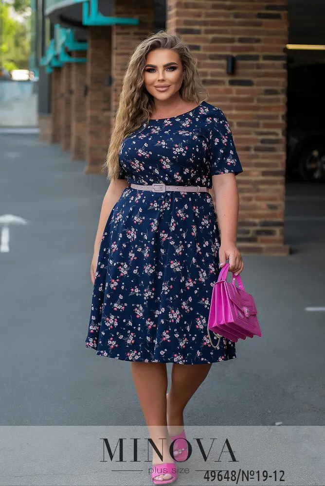 Платье 19-12-темно-синий Minova