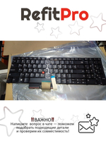 Клавиатура для ноутбука Lenovo E520/E525 раскладка - русская, без подсветки, черная (04W0895), оригинал