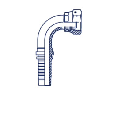 Фитинг DN 16 DK (Г) 30x2 (90) (накидная гайка)