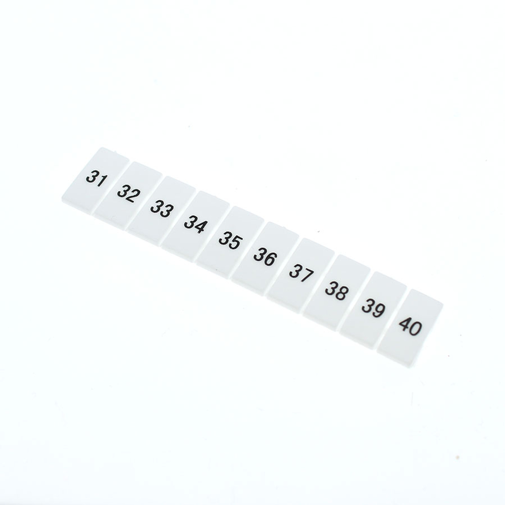 Маркировка клемм WKDQ, комплект для маркировки контактов (71-80), 10 шт.