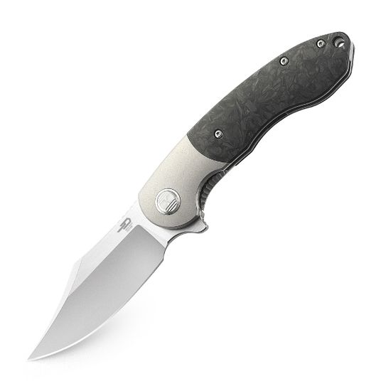 Складной нож Bestech Bowietie BT1906A c клинком из стали Böhler M390 Microclean®, рукоять титан / карбон