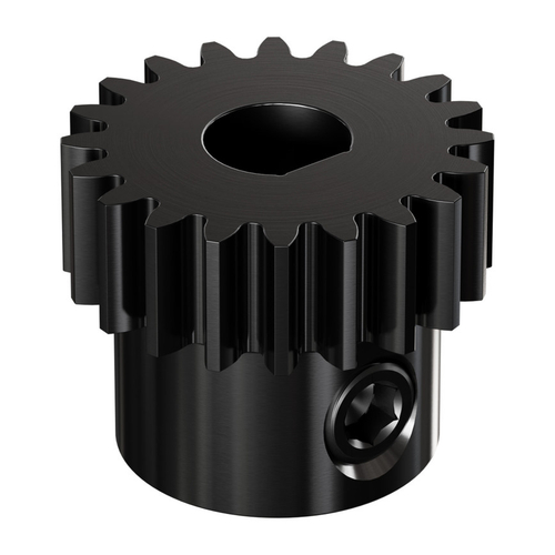 2303 Series Steel, MOD 0.8 Pinion Gear (6mm D-Bore, 20 Tooth)