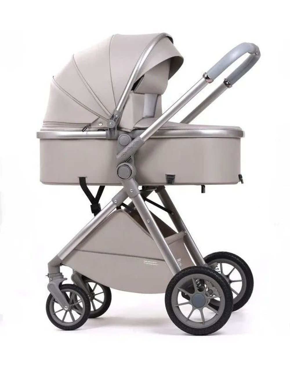 Коляска-трансформер 2в1 Luxmom V2 (V8+C), коричневый цвет