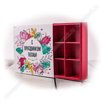 Упаковка для 9 шоколадных конфет