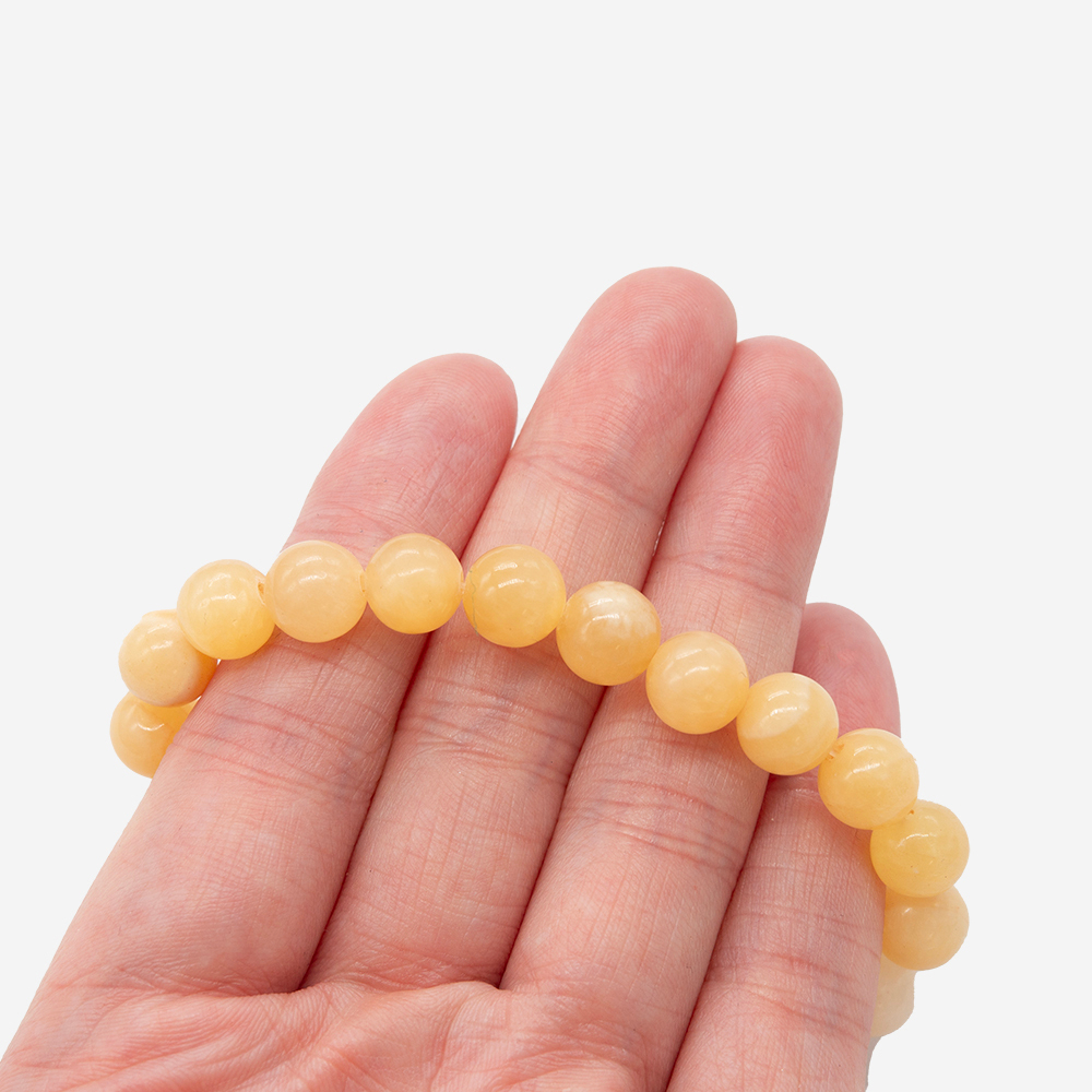 Желтый кальцит, 8,7мм, шар