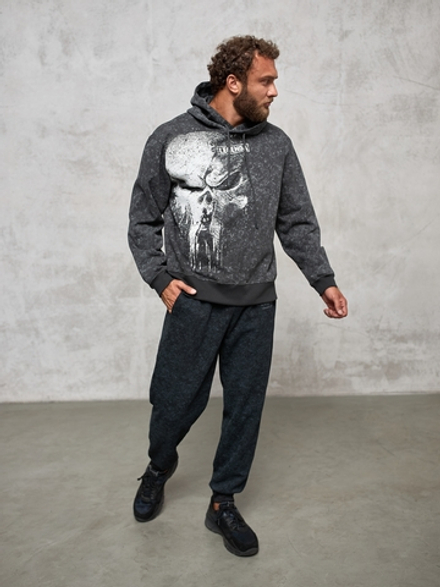 Толстовка демисезонная мужская LEGENDA Череп графит