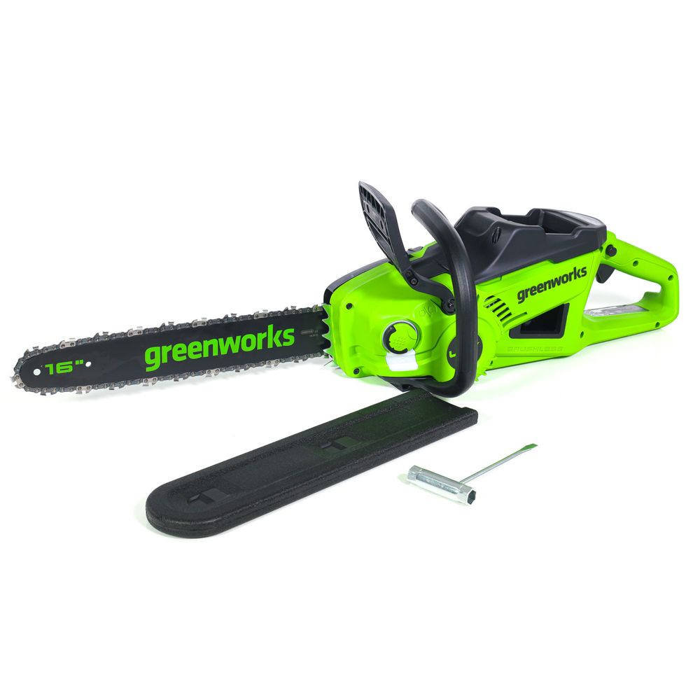 Цепная пила аккумуляторная Greenworks GD40CS20XK4 Арт. 2008807UB, 40V, 40 см, 2000 Вт, бесщеточная, c 1хАКБ 4 Ач И ЗУ