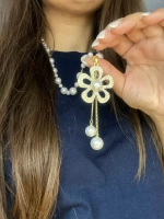 Длинное ожерелье с искусственным жемчугом бусы с подвеской