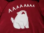 Худи Кот ААААААА Бордовый