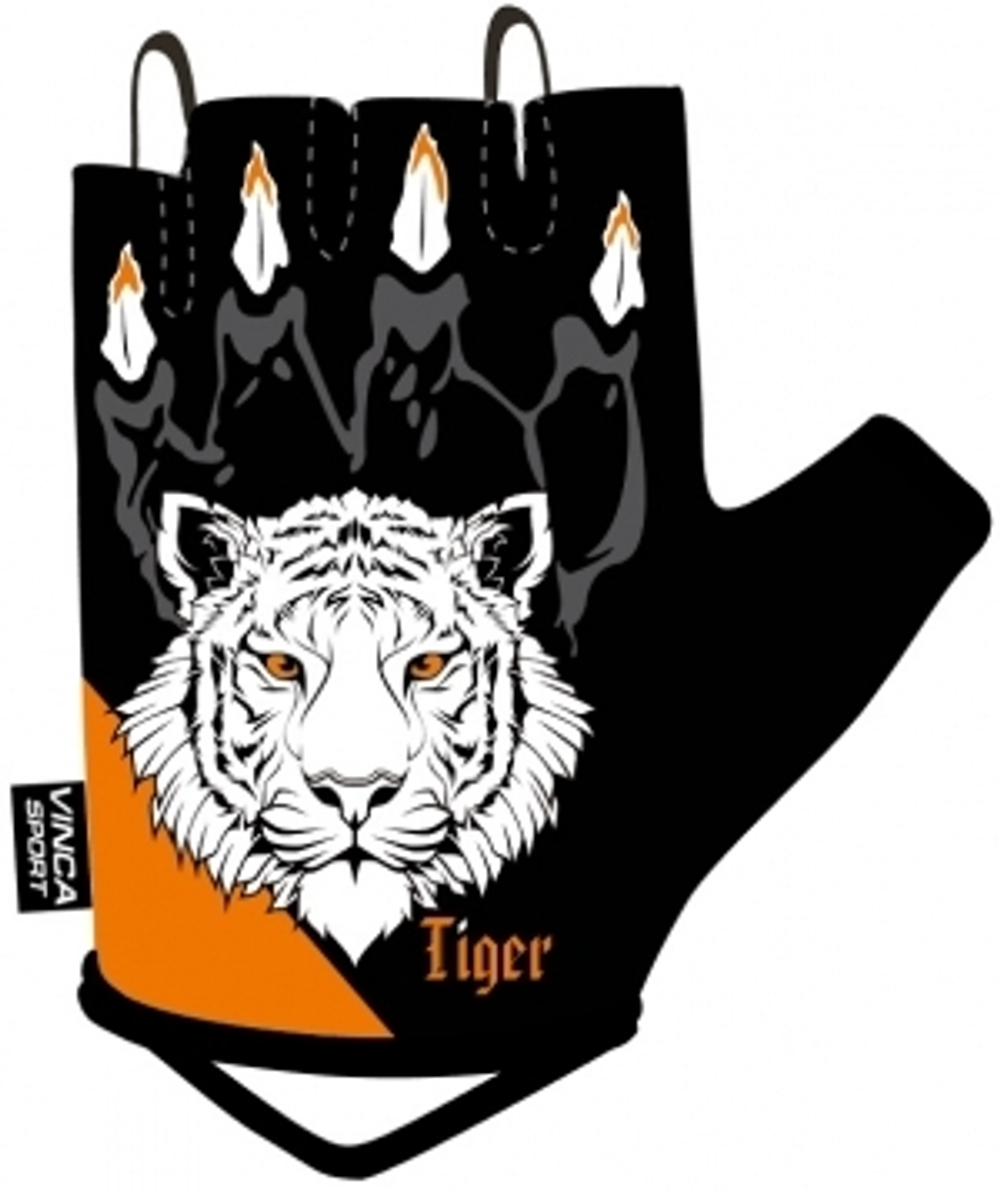 Перчатки велосипедные, TIGER,  гелевые вставки, размер S VG 974 tiger (S)