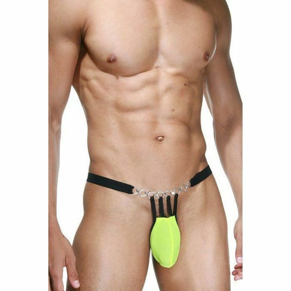 Мужские трусы стринги салатовые La Blinque LB15332