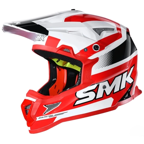 Шлем SMK ALLTERRA X-THROTTLE, цвет красный/белый (M)
