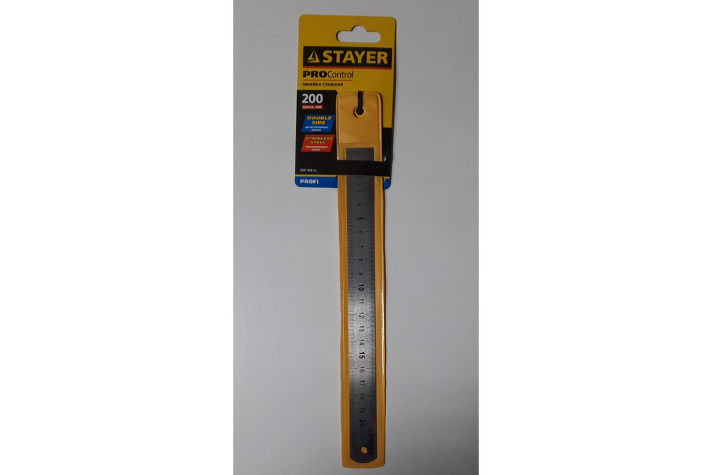 Нержавеющая линейка 0.2м STAYER 3427-020_z01