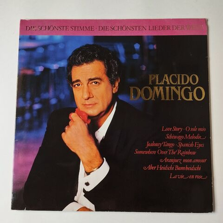 Винтажная виниловая пластинка LP Placido Domingo Die Schonste Stimme Die Schonsten Lieder Der Welt (Germany 1989)
