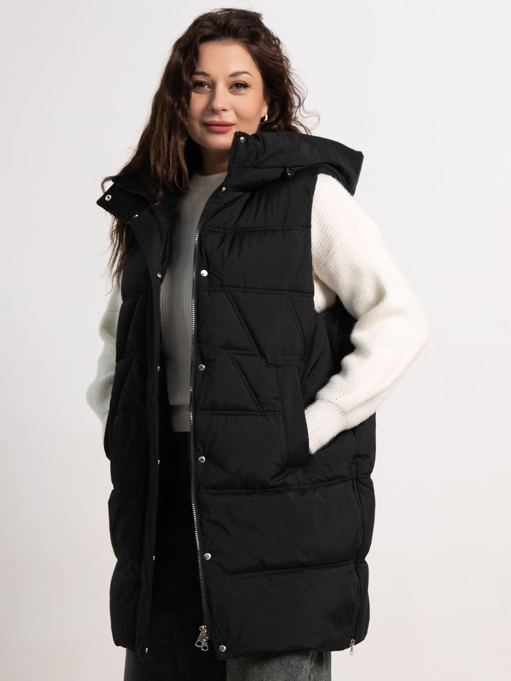 Жилет утепленный Вега (черный) Б15305-18М LT Collection