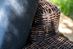 "Капри" трансформирующаяся лаунж-зона из искусственного ротанга, цвет коричневый