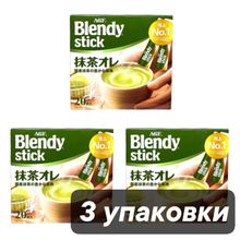 Чай зеленый с молоком AGF Blendy в стиках 20 шт, 3 шт