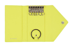 Balenciaga Leather Key Pouch Women"s Yellow