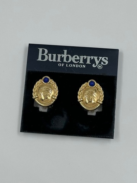 Клипсы с синими вставками Burberrys