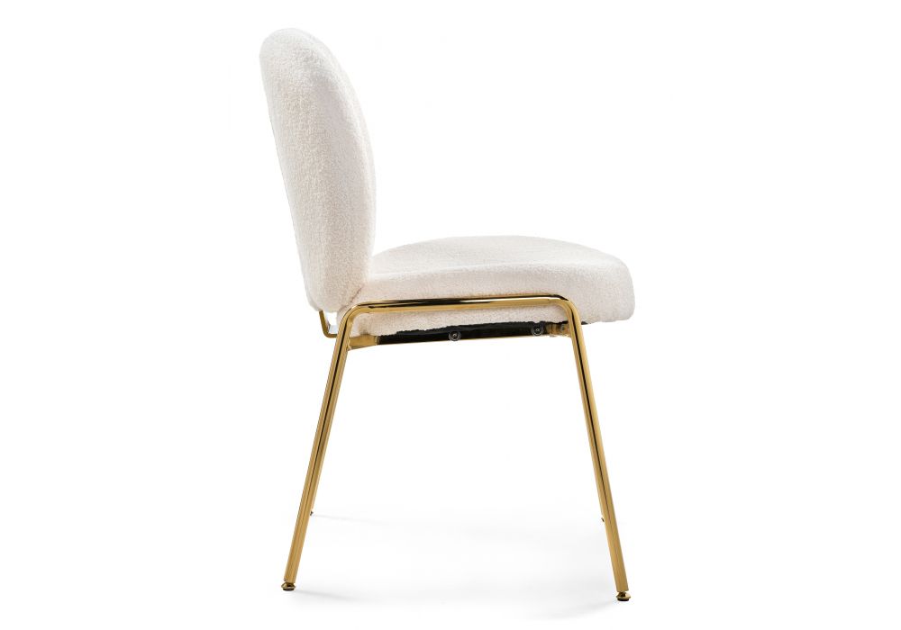 Стул на металлокаркасе Kalipso 1 white / gold
